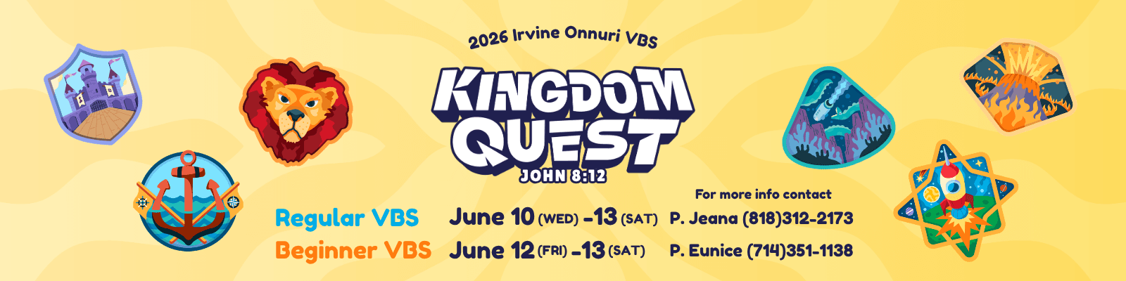 VBS 2026 Kingdom Quest β June 10β13, 2026